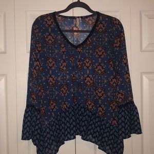 Bell Sleeve Blouse